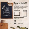 Besso Besso Magnetic Chalkboard Blackboard (24x36)- Large Hanging Framed Wall