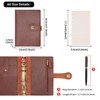 Wonderpool Ring Binder Notebook A6 Refillable Leather Diary Organiser Binder