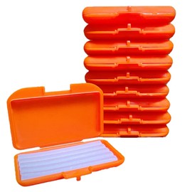 Ortho Performance Relief Orthodontic Wax; Relief for Braces. In Scented Cases and a Variety of Scents. 10 packs of Relief Wax with Scented Cases by Ortho Technology (Orange)