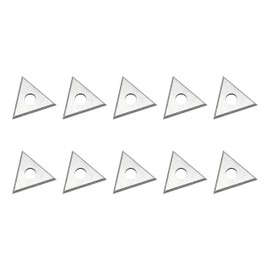 Paint Scraper Carbide Blades Double-Edged Reversible Replacement Blade (1" Triple-Edge Triangle) By LU&MN