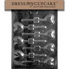 Dress My Cupcake Chocolate Candy Mold, Small Heart Lollipop, Valentine's