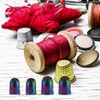 4 Pcs Sewing Thimble, Metal Dazzle Copper Sewing Thimble Finger