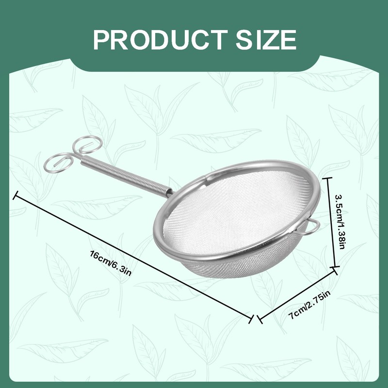 Matcha Stainless Steel Strainer - Japanese Chakoshi Tea Strainer with