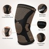 Copper Knee Compression Sleeve for Support – Lightweight Nylon Knee