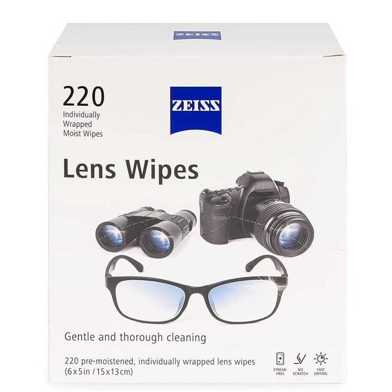 Zeiss Pre-Moistened Lens Cleaning Wipes, 250 Count