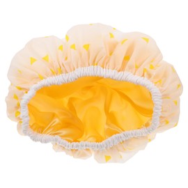 ORFOFE Womens Shower Cap Safe Shampoo Shower Bathing Protection Large Size Double Layer Hair Cap for Shower Hair Cover Decorative Breathable