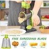 Eleko Meyar Cheese Grater with Handle, Multifunctional Manual Rotary Cheese