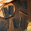 80th Birthday Party Favors with Black Gold Pens Thank You