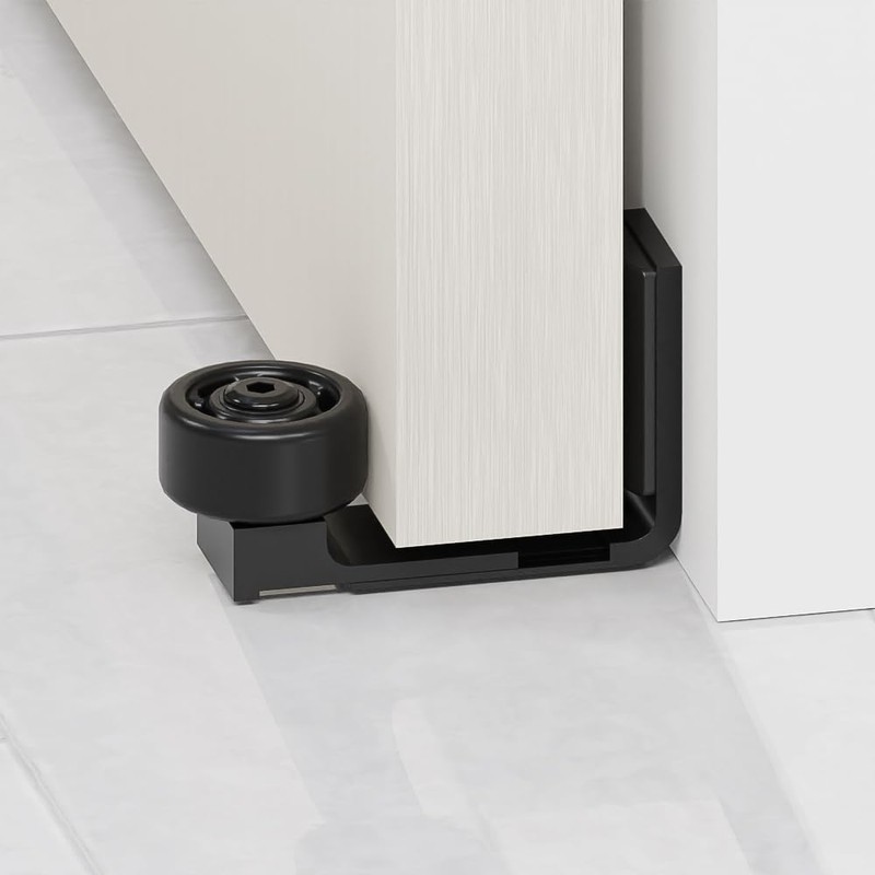 CCJH Adjustable Sliding Door Floor Guide, Universal Style,Wall Mounted Barn