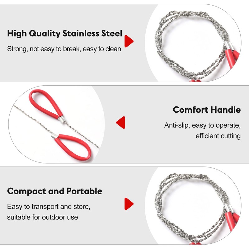 PVC Pipe Cable Saw-Handheld Wire Saw-Stainless Steel Cable Saw-for PVC