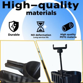 3-in-1 Walker Cup Holder, Phone Holder & Storage Basket - Compatible for Permobil Wheelchair Accessories (Fits M300, M3, M1, F3, F5, K300 Ps Models)