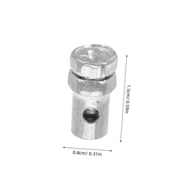 Ciieeo 10pcs Throttle Cable Ends Brake Cable Crimp Stops for Go Kart Motorized Bike Motorcycle Durable Repair Parts for Effortless Control and Enhanced Handling