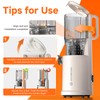 Slow Cold Press Juicer Machine: Electric Masticating Juicer Extractor Easy