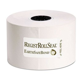 National Checking 1441SP 165' Length x 44mm Width 1 Ply Bond White Registroll (5 Packs of 10 rolls)