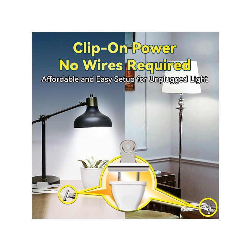 Neporal LITE PRO Rechargeable Light Bulbs, 2600mAh Large Battery Backup