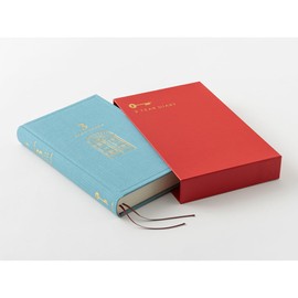 Midori Phil design Three Years Diary/Design Phil Green Diary 3 Years Continuous Use Door Light Blue 12,394,006
