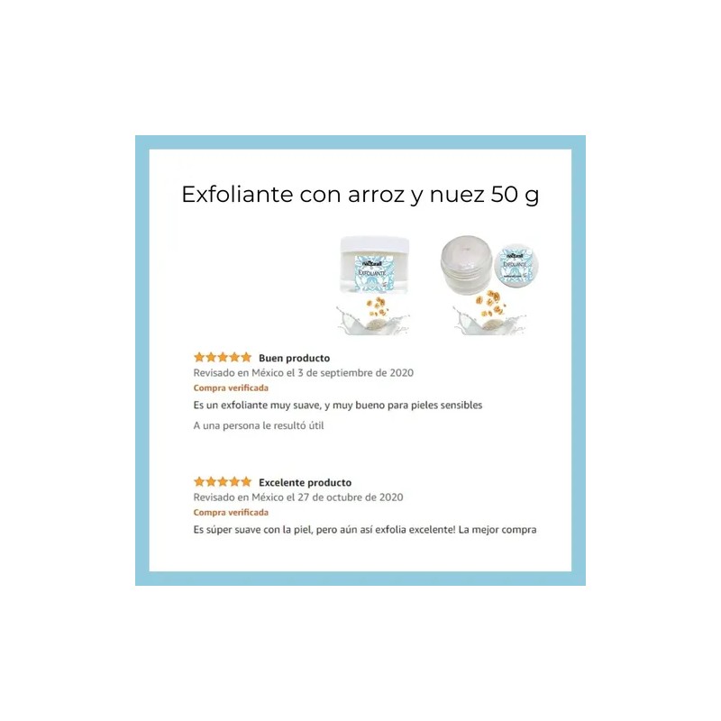Exfoliante Facial De Arroz Y Nuez Natural