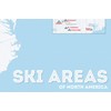 North America Ski Resorts Map 24x36 Poster (White & Light
