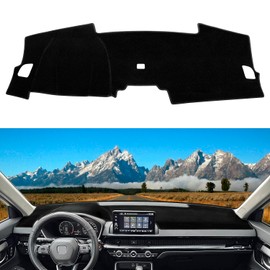 KENTUTO Dashboard Cover Mat for 2025 2024 2023 Honda CRV CR-V Accessories Dash Mat Dash Cover Pad UV Rays Peotector Anti-Glare Sunshade Interior (Without HUD, Black Trim)