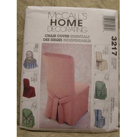 Mccalls Home Decorating Chair Cover 3217