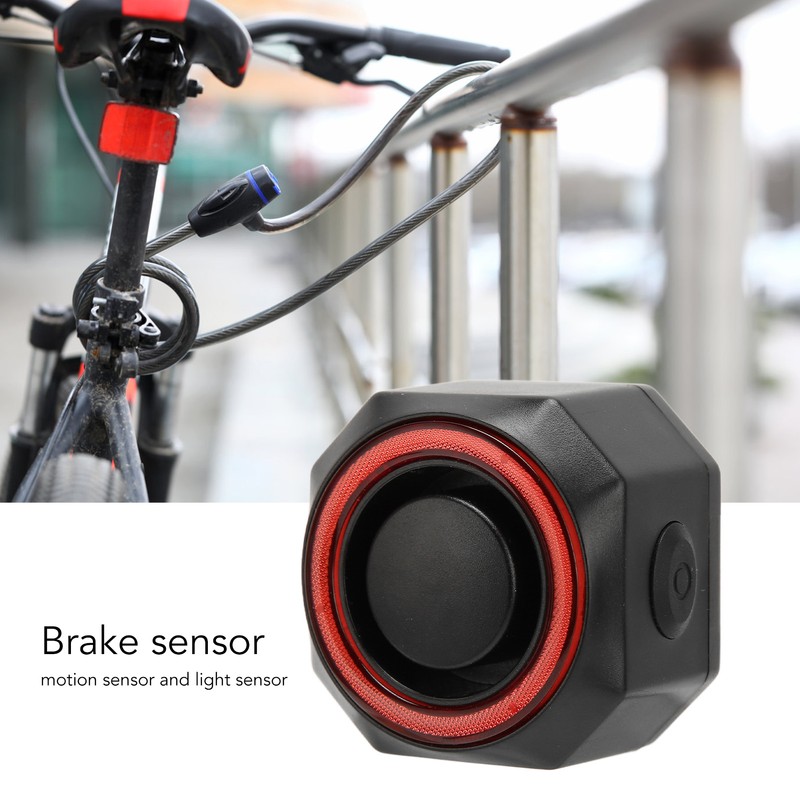 Alert Bike Taillight Prevent Theft Auto On Off IPX5 Waterproof