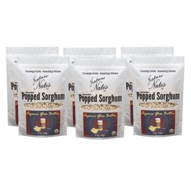 Nature Nate’s Popped Sorghum, Ghee Butter - Organic, Keto & Gluten Free, Healthy Snacks, Better Than Popcorn, Made in USA - 4.3 Ounce (Pack of 6)