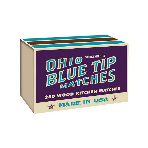 Ohio Blue Tip Matches 250CT Box by Hearthmark