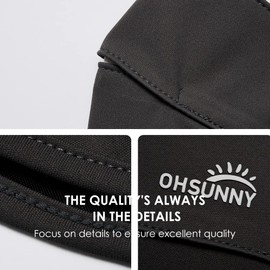 OHRAIN Sun Protection UPF 50+ Face Covers Balaclava Breathable Neck Gaiters for Women Black