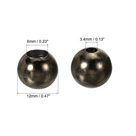 MECCANIXITY Pull Cord Tassels Window Blind Extender Chain Drop Knobs Ball Pull Ends Black, for Curtain Blinds Shades Light Ceiling Fan Pull Switch, Pack of 4