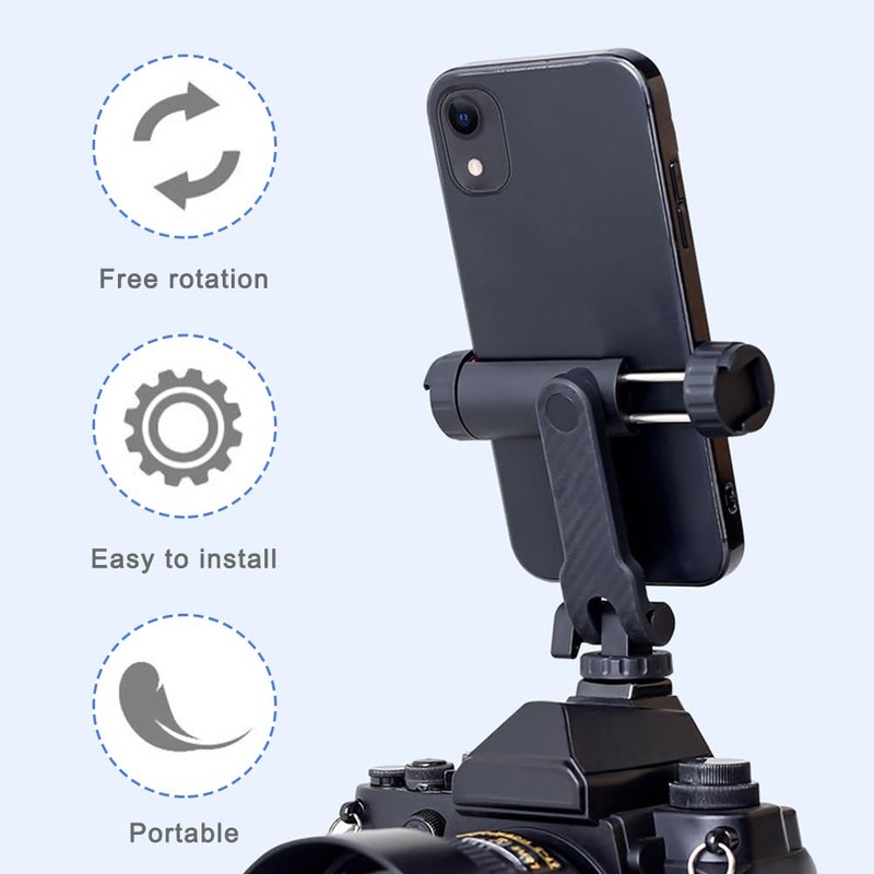 2 Pieces Stabilizer Smartphone with Key Adjustable Adapter for Mounting