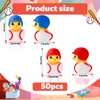 Lyreh 50pcs Miniature Baseball Ducks, PVC Funny Small Baseball Player