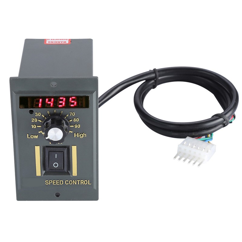 AC 220V 50Hz 15-400W Digital Adjustable Stepless Motor Speed Controller
