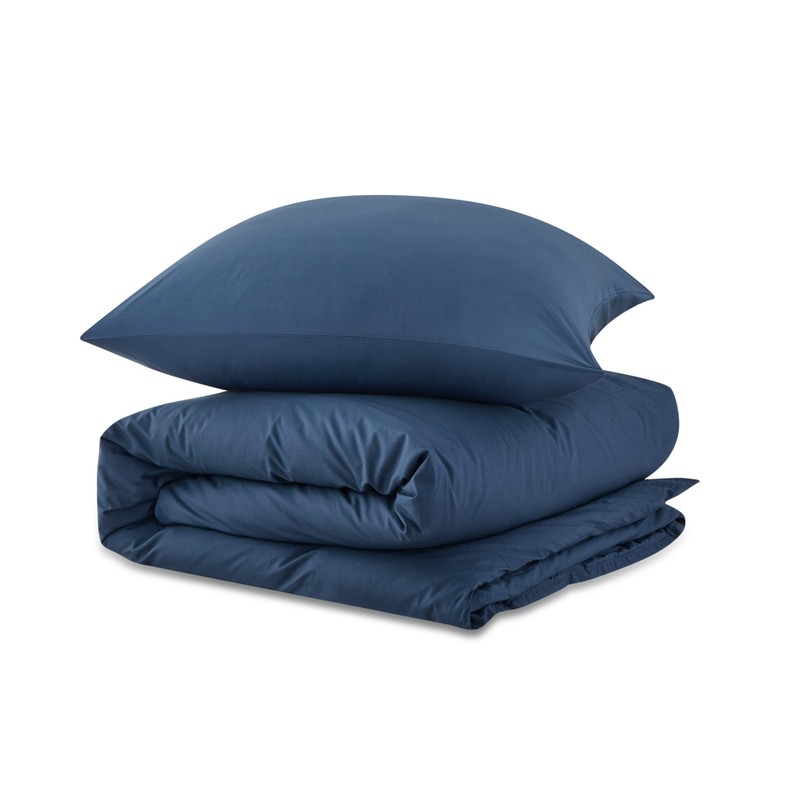 Bedsure Cotton Bed Linen 135 x 200 cm, Blue Bed