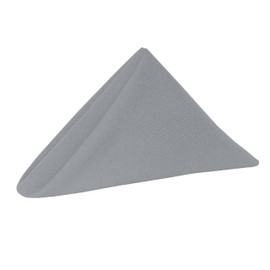 Ultimate Textile Cotton-Feel - Servilletas de tela de 17 x 17 pulgadas, 1 docena, color gris