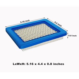 ZLKSKER 1/2 / 5 PCS Air Cleaner Replacement for B&S 491588 491588s 493537 493537S 399959, Flat Lawn Mower Air Filter (2 Filters+2 Pre Filters)