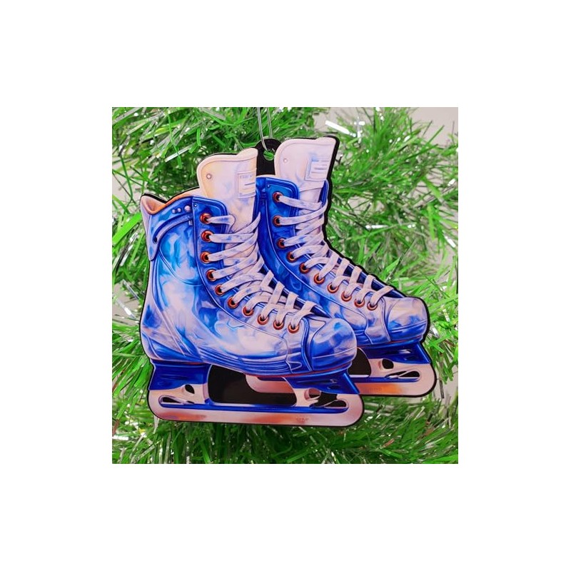 Generic Blue Ice Skates Ornament