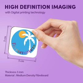 1 x Square MDF Fridge Magnet - Fuerteventura Spain Sun Spanish 9180