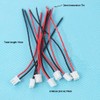 100pcs 15cm JST XH2.54-2P 2.54mm Pitch 2 Pin Connectors Kit