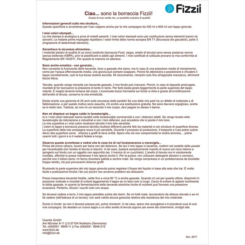 Fizzii Children's and Leisure Drinking Bottle 330 ml (Leak-Proof, Non-Toxic,
