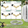 12FT Propane Hose with Propane Splitter 2 Way POL Tank