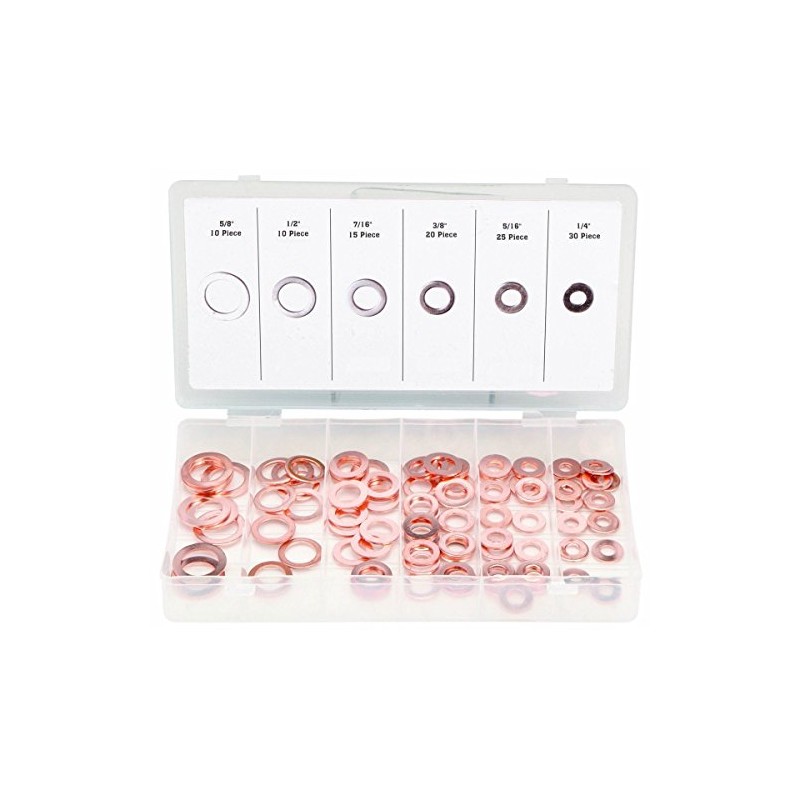 Box of 80 Pcs SAE Professional Electricion Grade Copper Washer