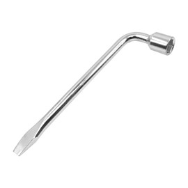 YXQ Car Spare Tire Lug Wrench for Jack 21mm/0.83" L Type Hexagon Slotted End Socket Repair Tool