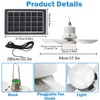 Solar Ceiling Fan Light,Solar Powered Rechargeable Ceiling Fan with 3