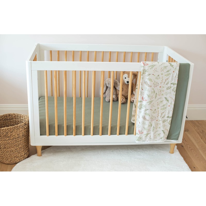 Pobibaby - Single Solid Premium Fitted Baby Crib Sheets for