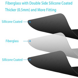 Stove Cover for LG Gas Stove Top Covers for Gas Burners for Model LRG3093 LRG3095 LRG3061 LRG3193 LRG3085 LDG3036 LDG3016 - Reusable Non-Stick Stove Top Cover Guard With 2PCS Stove Gap Covers