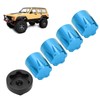 4pcs RC Car Wheel Rim Center Cap M4 Nut Fit