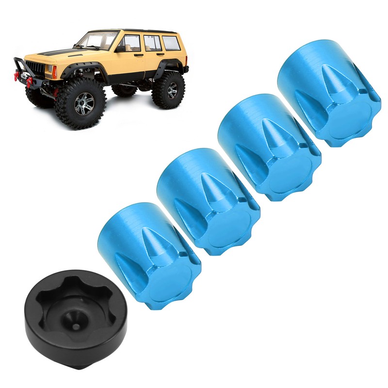 4pcs RC Car Wheel Rim Center Cap M4 Nut Fit
