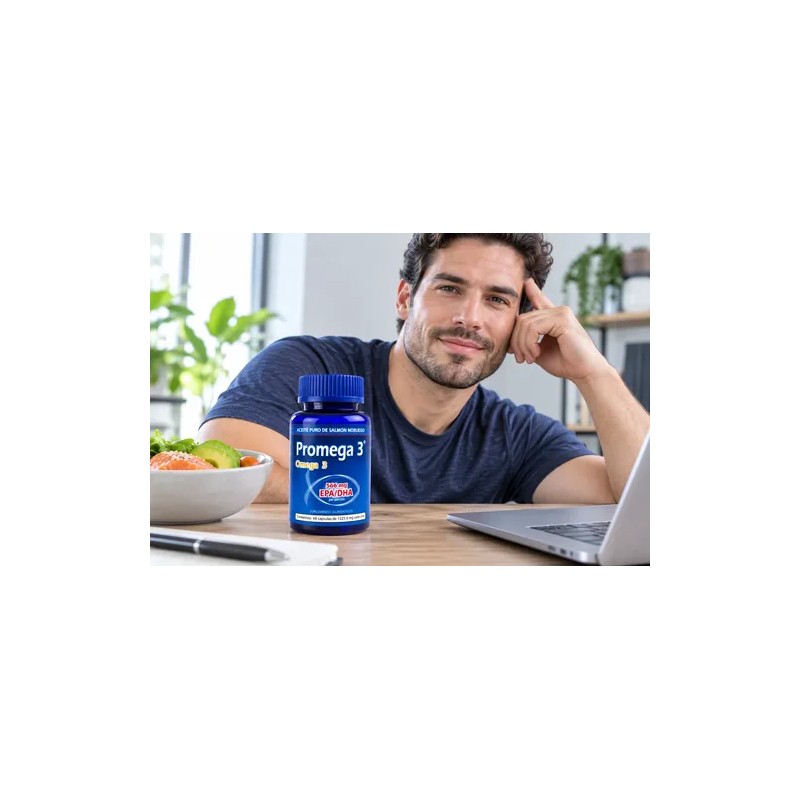 Suplemento Alimenticio Omega 3, Aceite De Salmón 60 Cáps