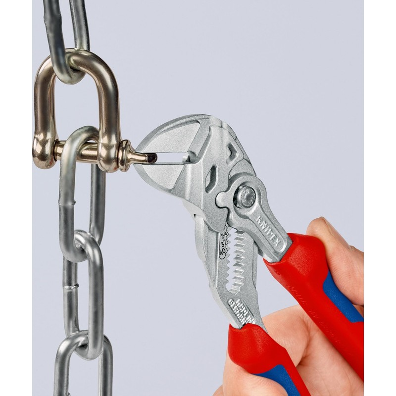 クニペックス KNIPEX 8605-180TBK プライヤーレンチ 落下防止 (BK)