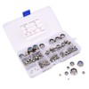 HAUSPROFI 170 Pcs Lock Nuts A2 Stainless Steel Locknut, 8